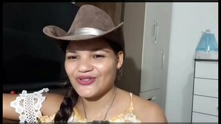 Lè sa a, fè yon difisil twou dèyè fuck nan mitan an nan forè a